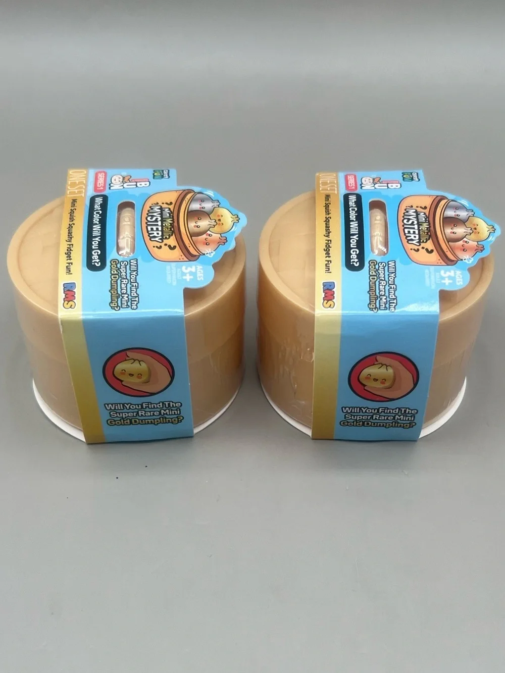 RMS Crazy Fun Mini METALLIC Mystery Viral Dumpling Bun ~ Set Of 2  NEW & SEALED